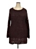 No Comment Burgundy Pullover Sweater Size 3X - photo 1
