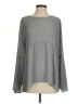 Ann Taylor LOFT 100% Polyester Gray Long Sleeve Blouse Size S - photo 1