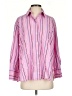 Zara Stripes Pink Long Sleeve Button-Down Shirt Size XS - photo 1