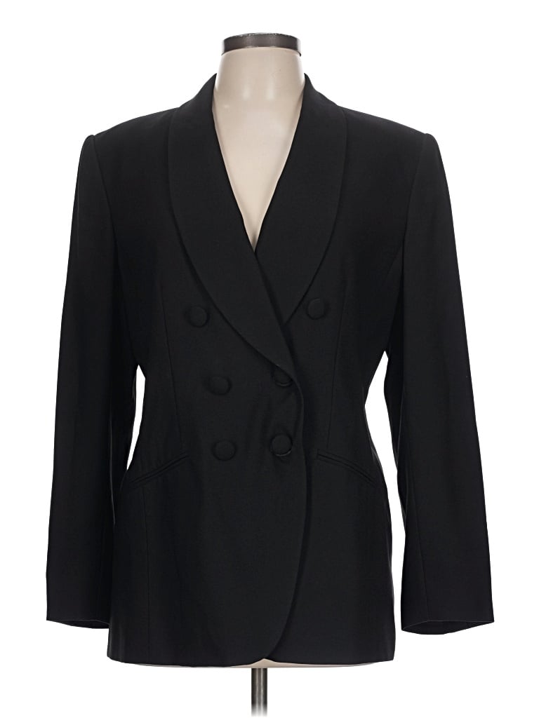 Pre-owned Kasper A.s.l. Blazer Jacket In Black