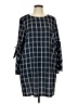 ECI Plaid Blue Casual Dress Size 10 - photo 1
