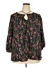 Papermoon 100% Polyester Black 3/4 Sleeve Blouse Size 2X - photo 1