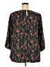Papermoon 100% Polyester Black 3/4 Sleeve Blouse Size 2X - photo 2