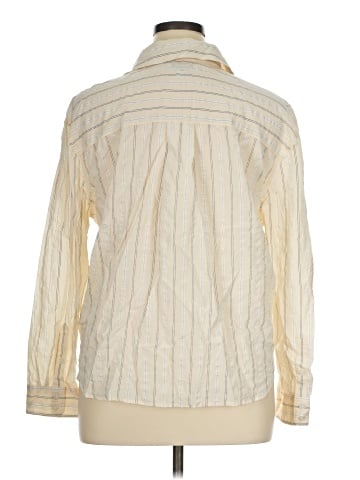 Madewell Drapey Oversized Boyshirt in Stripe (view 2)