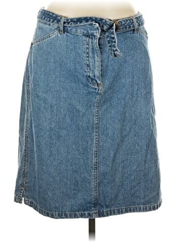 Basic Editions Denim Skirt (view 1)