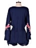 LoveRiche 100% Rayon Floral Blue Romper Size S - photo 2