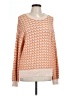 Hem & Thread Chevron-herringbone Orange Pullover Sweater Size L - photo 1