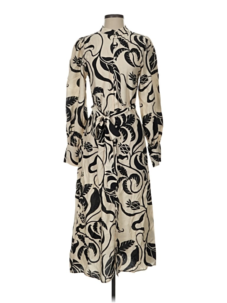 Pre-owned H&m Casual Dress In Ivory