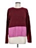 Kut from the Kloth Color Block Burgundy Pullover Sweater Size M - photo 1