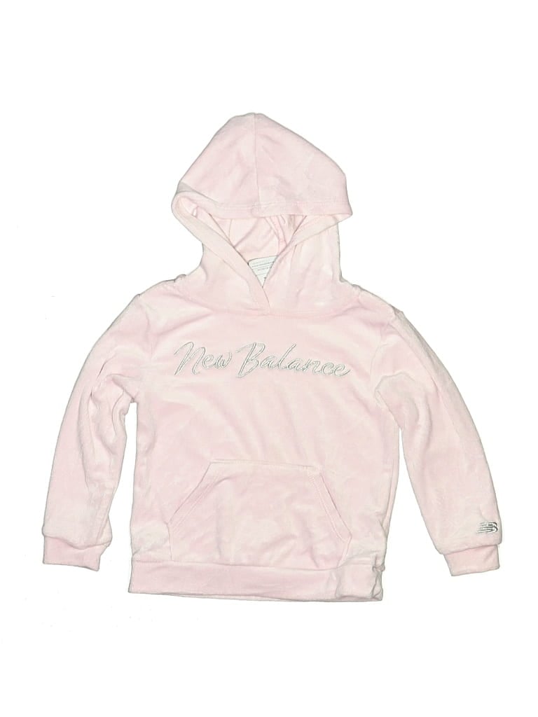 Pre-owned New Balance Kids' Pullover Hoodie In Pink