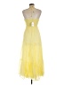 billy j 100% Polyester Yellow Cocktail Dress Size 8 - photo 2