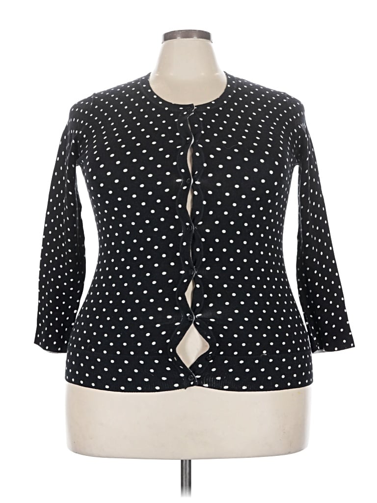 Pre-owned Merona Cardigan Sweater In Black