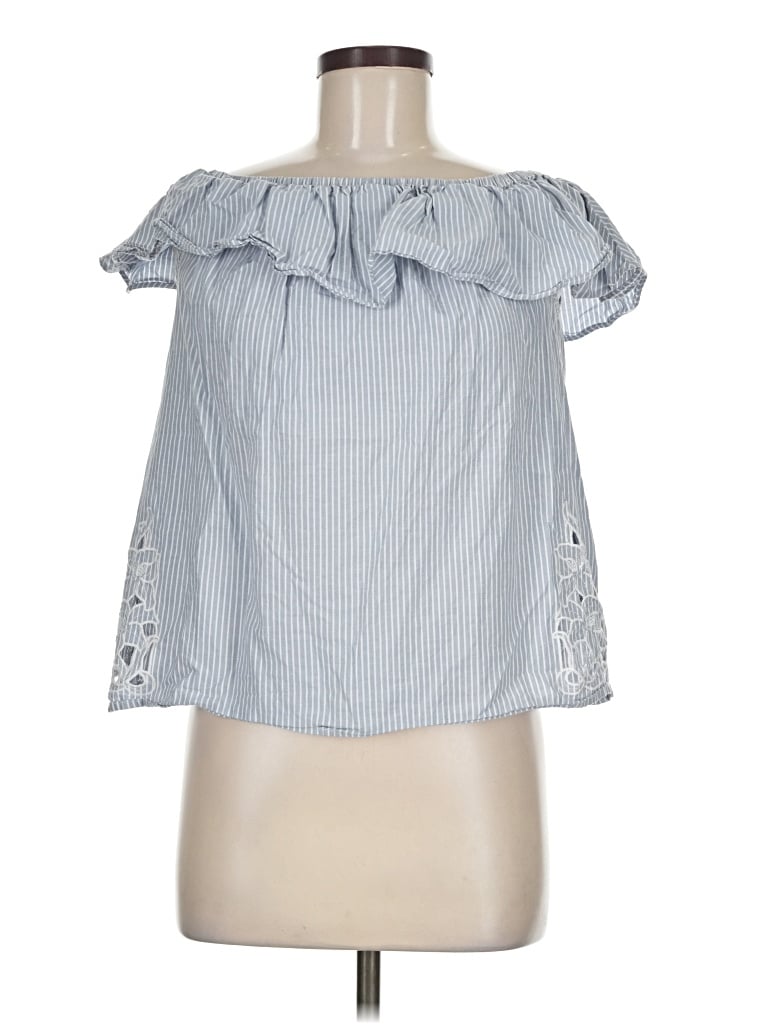 Pre-owned Merona Sleeveless Blouse In Blue