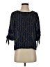Lucky Brand 100% Polyester Blue 3/4 Sleeve Blouse Size S - photo 1