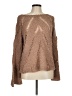 Blue Blush Chevron-herringbone Brown Pullover Sweater Size M - photo 1