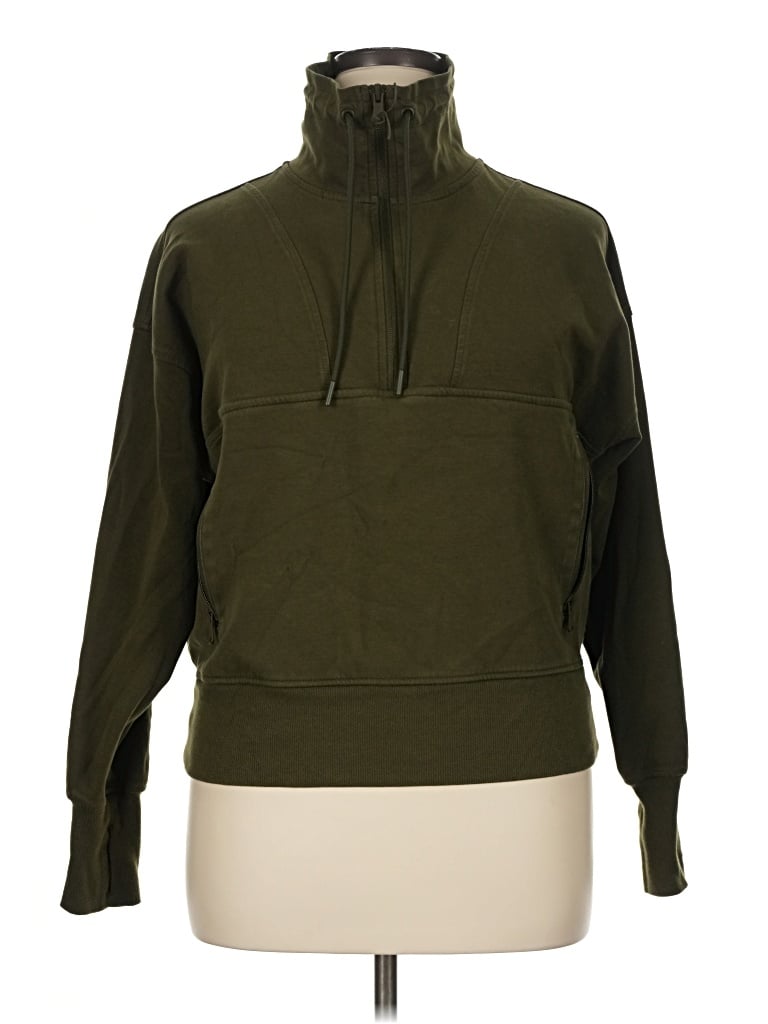 Pre-owned Active By Old Navy Fleece Jacket In Green
