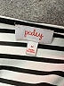 Pixley 100% Polyester Stripes White Casual Dress Size M - photo 7