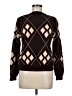 Cider Argyle Brown Pullover Sweater Size M - photo 1