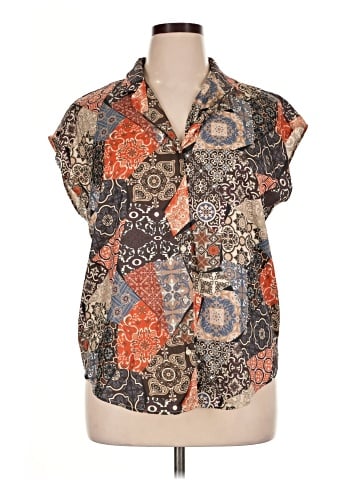 Philosophy Republic Clothing Short Sleeve Blouse (view 1)