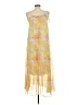 Shein 100% Polyester Tie-dye Yellow Cocktail Dress Size L - photo 2