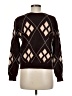 Cider Argyle Brown Pullover Sweater Size M - photo 2