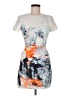 Bec & Bridge Graphic Gray Cocktail Dress Size 6 - photo 1