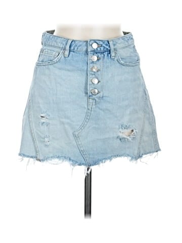 We the Free Denim Skirt (view 1)