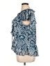CeCe 100% Polyester Blue Short Sleeve Blouse Size XL - photo 5