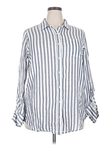 St. John's Bay Long Sleeve Button-Down Shirt (view 1)