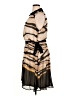 DKNY 100% Polyester Graphic Brown Cocktail Dress Size 16 - photo 5