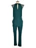 Greylin Solid Teal Jumpsuit Size S - photo 2