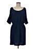 Audrey 3+1 Solid Blue Casual Dress Size M - photo 1