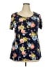 Torrid Blue Short Sleeve Top Size 2X Plus (2) - photo 1