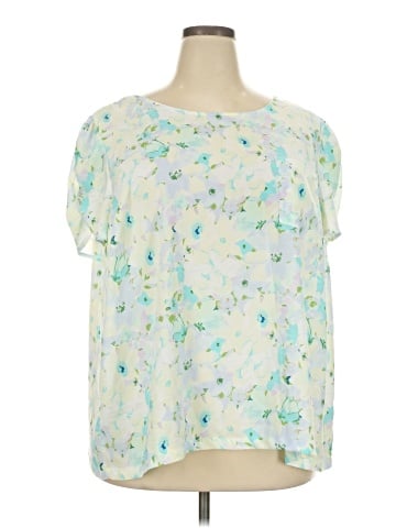 LC Lauren Conrad Short Sleeve Blouse (view 1)