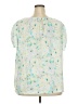 LC Lauren Conrad 100% Polyester Ivory Short Sleeve Blouse Size 2X - photo 2