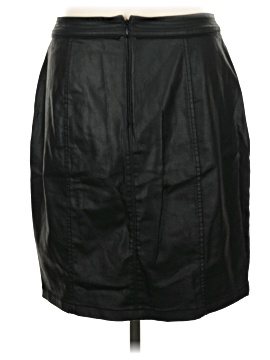 White House Black Market Faux Leather Skirt (view 2)