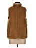 J.Crew 100% Polyester Brown Faux Fur Vest Size M - photo 1
