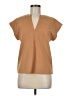 Worthington Tan Short Sleeve Blouse Size M - photo 1