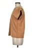 Worthington Tan Short Sleeve Blouse Size M - photo 5