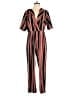 Primark Stripes Red Jumpsuit Size 14 - photo 1