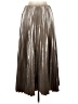 MNG 100% Polyester Metallic Silver Formal Skirt Size M - photo 1