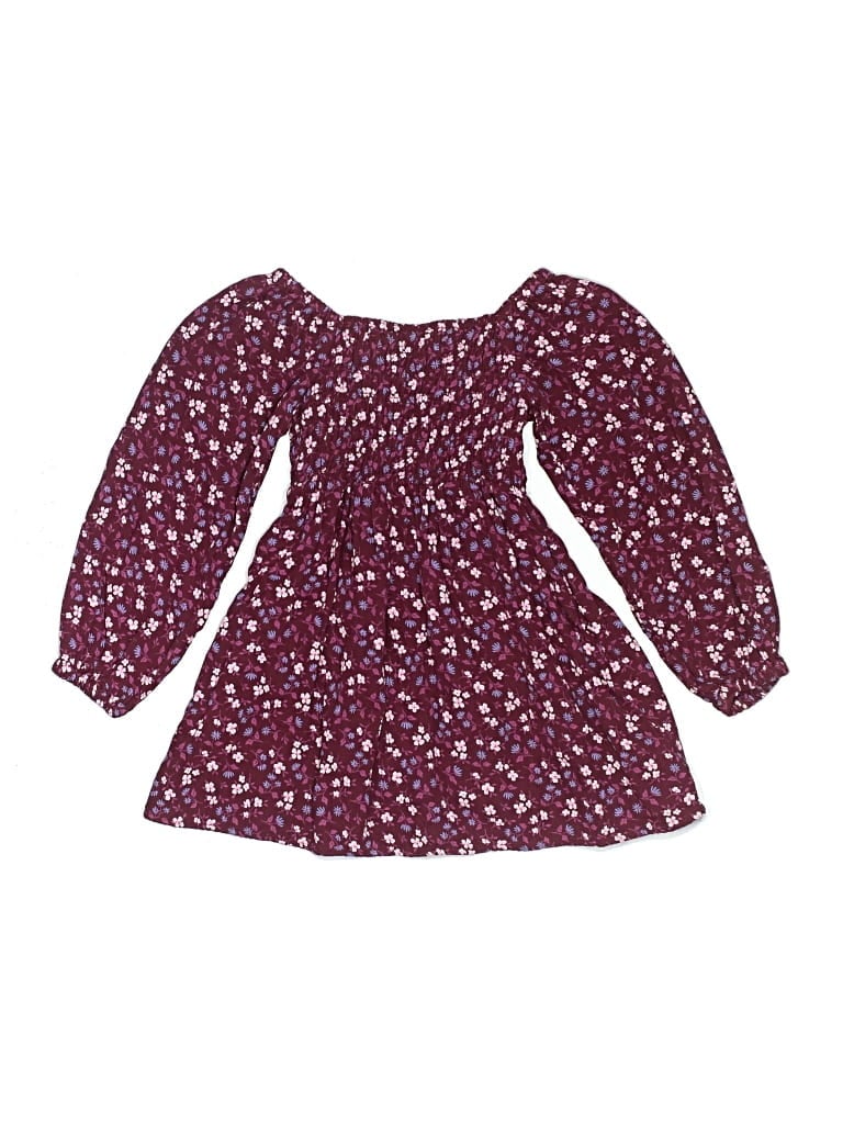 Pre-owned Cat & Jack Kids' Dress In Burgundy