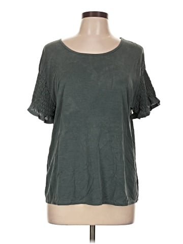 Green Envelope Short Sleeve Top (view 1)