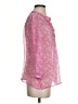Willi Smith 100% Polyester Pink Long Sleeve Blouse Size S - photo 4