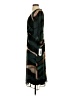 DKNY 100% Polyester Chevron-herringbone Green Cocktail Dress Size 2 - photo 5
