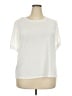 PREMISE Ivory Short Sleeve Top Size 2X - photo 1