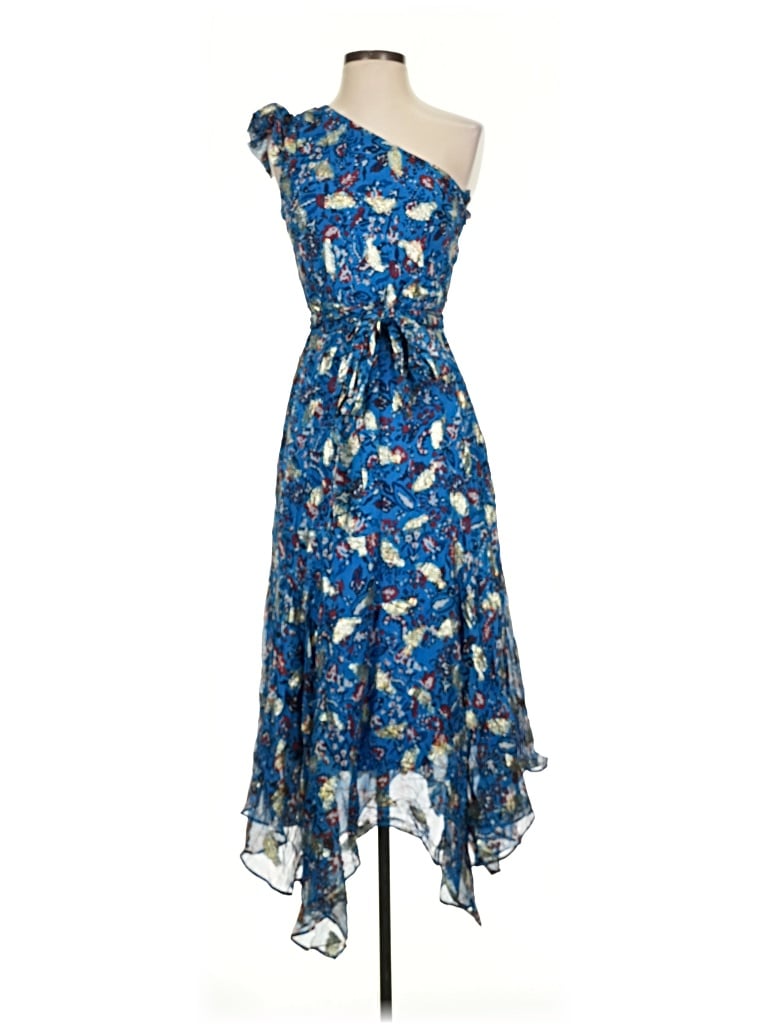 Pre-owned Karina Grimaldi Cocktail Dress In Blue