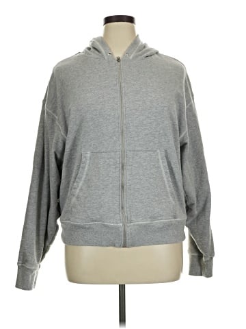 Frankies Bikinis Zip Up Hoodie (view 1)