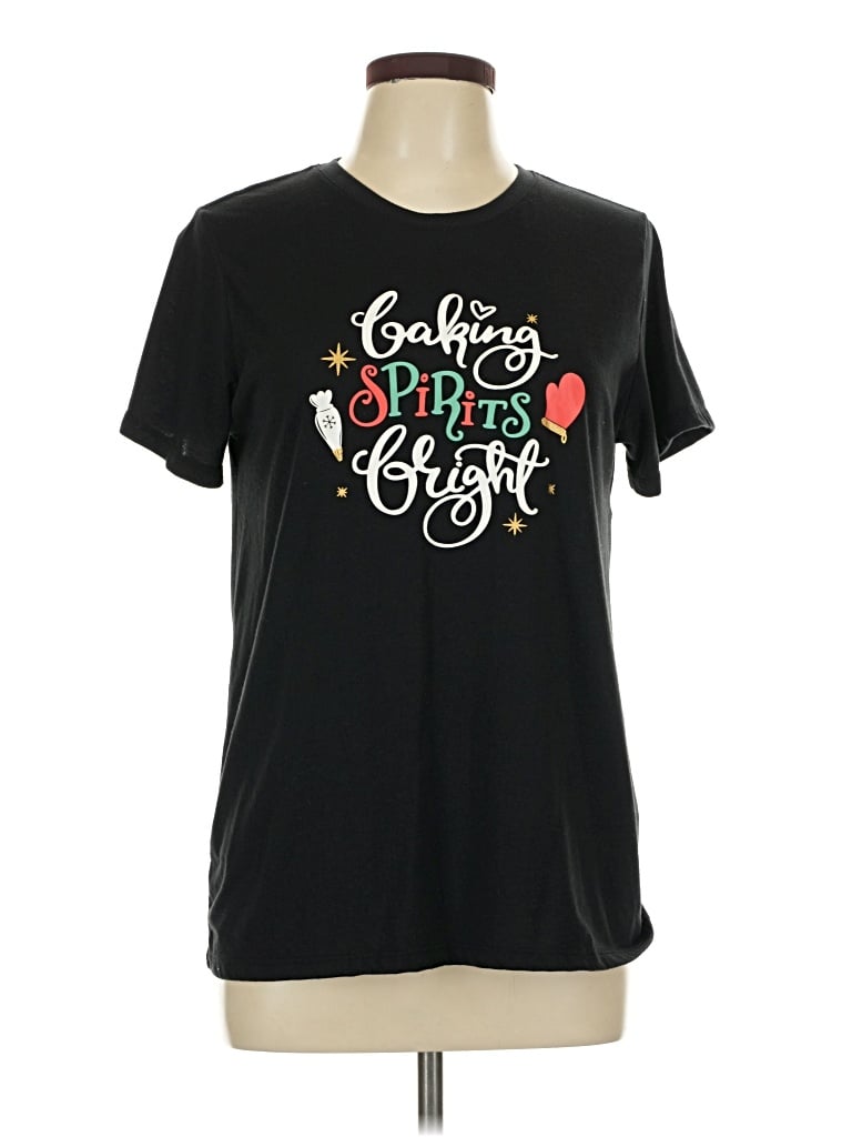 Pre-owned Holiday Time Short Sleeve T-shirt In Black