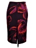 Worthington Print Burgundy Formal Skirt Size 10 - photo 1